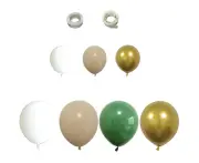 102pcsOlive Green Balloons Arch Garland Kit - White Olive Green Gold Confetti Balloons Set for Party Decor