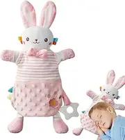 Fizepgo Sleeping Soother Lovey | Toddler Soother Cartoon Animal Lovey | Birthday Children's Day Nursery Bedding Boys Girls Snuggle Toy Huggable for Stroller, Crib