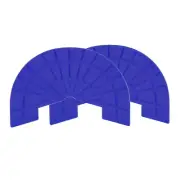 1pair Heel Plates Sole Protector Size 7-8 Non Slip Pad Replacement Dark Blue