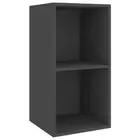 Wall Mounted Storage Shelf Bookshelf TV Unit Stand Cabinet Bookcase Rack Grey