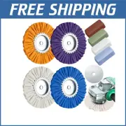 Durable Airway Buffing Wheels and Compound Bars for Angle Grinder - 8 Pcs Kit