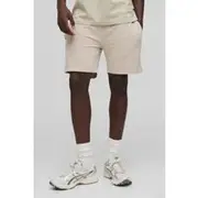 Mens Stone Slim Fit Short Length Basic Lightweight Shorts