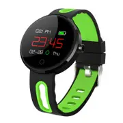MC02 0.95" OLED IP67 Waterproof Color Screen Blood Pressure Heart Rate Monitor Smart Watch GREEN COLOR