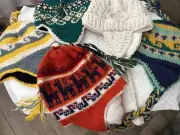 Hand-made Unisex 100% Wool Knit Beanie w/Fleece linings