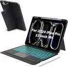 Magnetic Detachable iPad Keyboard Case for New iPad Pro 13 inch M4 2024, Wireles