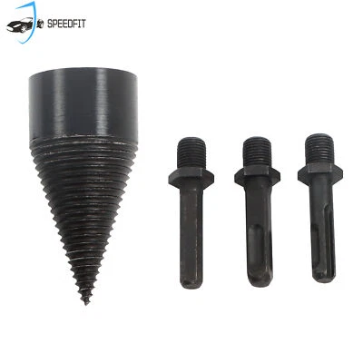 Splitting Splitter Twist Firewood Drill Bit Wood Cone Driver 32-50mm High Speed