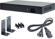 18-Port Gigabit PoE Switch with 16 Port PoE, 16-Port Unmanaged 10/100mbps Network PoE Switch with 2 Uplink Ports