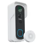 Uniden App Cam SOLO X2K 100% Wirefree 2K Super HD Video Doorbell with Wireless Chime APPCAMSOLOX2KBELL