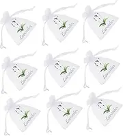 SOLUSTRE 20pcs Drawstring Lavender Sachets Bags Empty Pouches for Herbs Spices and Jewelry Storage Mesh Containers for Fragrance for Organizing Dried Lavender