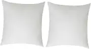 MUCKLILY 2pcs Comfortable Throw Pillow Inner Square Pillow Interior Throw Pillows Insert for Bedroom Decorative Cushion Filler Pillow Stuffer for Bed Pillow Fillers White Non-Woven Fabric