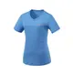 【Mountneer 山林 女 抗UV透氣V領上衣《藍》】41P58/排汗衣/短tee/運動衫