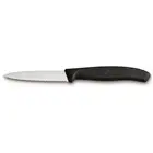 Victorinox 8cm Wavy Edge Pointed Tip Paring Knife Serrated Cheese/Bread Black