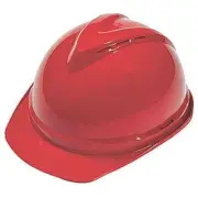 Msa Safety Hard Hat,Type 1, Class C,Ratchet,Red 10034031 Msa Safety 10034031