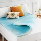 2 Inch Swirl Gel AeroBreeze Cooling Air Flow Memory Foam Mattress Topper, Queen