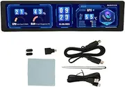 11.9 Inch RPi Capacitive Screen, 11.9 320x1480 HD MI Touch Screen Display, Computer Alloy Shell Side Monitor with Speaker for Windows11 10 8.1 8 7, for RPi OS, for Ubuntu, for Kali