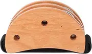 Foot Tambourine Black Drum Companion Jingle Tambourine Percussion Instrument Acc ory Lightweight Hand Foot Dual-use Tambourine Wood One Size