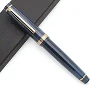 JINHAO 82 Fountain Pen with Gold Clip (F Nib 0.5mm, Caribbean Sea Blue)