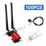 100pcs Dual Band Wireless Network Card AC1200M Desktop PCI-E WiFi Bluetooth Card