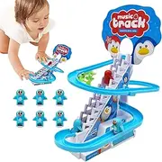 Sliding Track Toy | Electric Stairs Sliding Track Toy | Early Educational Toys with Lights and Music for Halloween, Back-to-School Season, Christmas, Birthday
