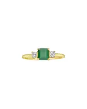 Forever Creations 14K 0.80 ct. tw. Diamond & Emerald Ring