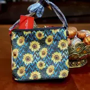 Montana West Purse Sunflower Canvas Shoulder bag Western Crossbody yellow blue