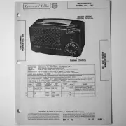 CBS Columbia Models 525 526 AM Tabletop Radio - SAMS Photofact ™ 1953 - New NOS