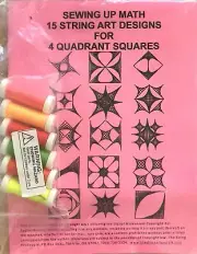 Sewing Up Math The String Art People Quadrant Squares 15 Designs NEW