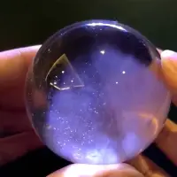 在飛比找蝦皮購物優惠-極品藍針藍塵晶中晶水晶球yuukimiaka_crystal