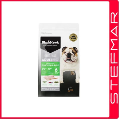 Black Hawk Dog Food Adult Chicken and Rice 20kg -SYD