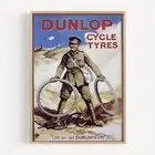 Dunlop Cycle Tyres Only me and Dunlops left -WWI (UK) Bicycle 1914 Retro Vintage