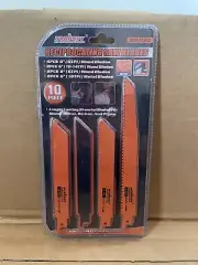 Horusdy Metal/Wood Reciprocating Saw Blade Set-10 Pc-New