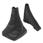 Pu Leather Handbrake Gear Shift Stick Boot Gaiter Gaitor Cover For Opel/Vauxhall Astra G 1998-2004 Coupe 2000-2004 black