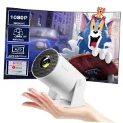 Mini Projector with Wifi and Bluetooth 210°Rotatable White-Android TV 11