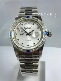 在飛比找Yahoo!奇摩拍賣優惠-【公司貨附發票】愛其華 蠔式奢華晶鑽 經典 男錶 (3932