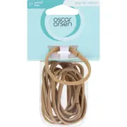 Oscar Orsen Large Flat Hair Elastics Blonde 10 pack