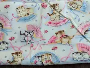 1Yd/42"wide 100%Cotton MICHAEL MILLER "Smitten KITTY Kittens" print NEW sold BTY
