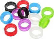 SUPVOX 12pcs Pet Grooming Scissor Finger Rings Small Scissor Finger Ring Inserts