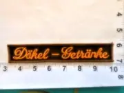 "DOKEL-GETRANKE" Embroidered Iron/Sew On Patch free shipping