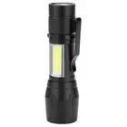 Portable Lightweight USB Rechargeable LED Flashlight COB Lamp Torch Flash