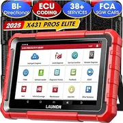 LAUNCH X431 PROS ELITE Bi-directional Diagnostic Scanner, ECU Online Coding, All System Scan Tool, Support 38+ Services, CANFD&DoIP, Guide Function, 2 Years Free Update