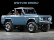 1972 Ford Bronco New Metal Sign: Pristine Restoration in Blue