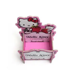 三麗鷗 Hello Kitty 草莓置物架 桌上收納 筆筒 手機座 組合式 研達【金玉堂文具】