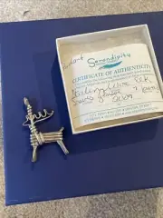 Rare TRAVIS JENSEN Navajo Handmade Sterling Elk Pendant