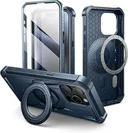 DEXNOR for iPhone 15 Pro Max Case Compatible for MagSafe[Built in Screen Protector and Kickstand]，Heavy Duty Military Grade Protection Shockproof Protective Cover for iPhone 15 Pro Max - Blue