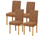 Chair Covers for Dining Chairs, Dining Room Chair Covers Set of 4, Stretch Kitchen Chairs Covers, Removable Washable Dining Chair Covers for Home Kitchen B