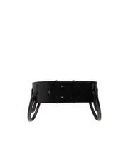 decorative-handles leather belt 70 Black