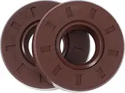 X AUTOHAUX Universal Oil Seal TC Seal Ring Rotary Shaft Seal 18x40x10mm High Pressure FKM Rubber Brown 2 Pcs