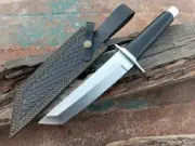 Handmade D2 Tool Steel Blade, Tanto Knife, Groomsmen Gift, Micarta Handle