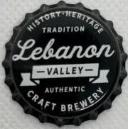 USA Plastic Lined Beer Crown Bottle Cap: Lebanon Valley Brewing