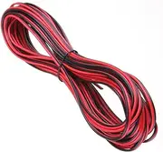 20m 20AWG 2 Pin Red Black Wire Power Extension Cable Ideal for 12v / 12 Volt Single LED Strip Lights Car Van Boat etc 528 5050